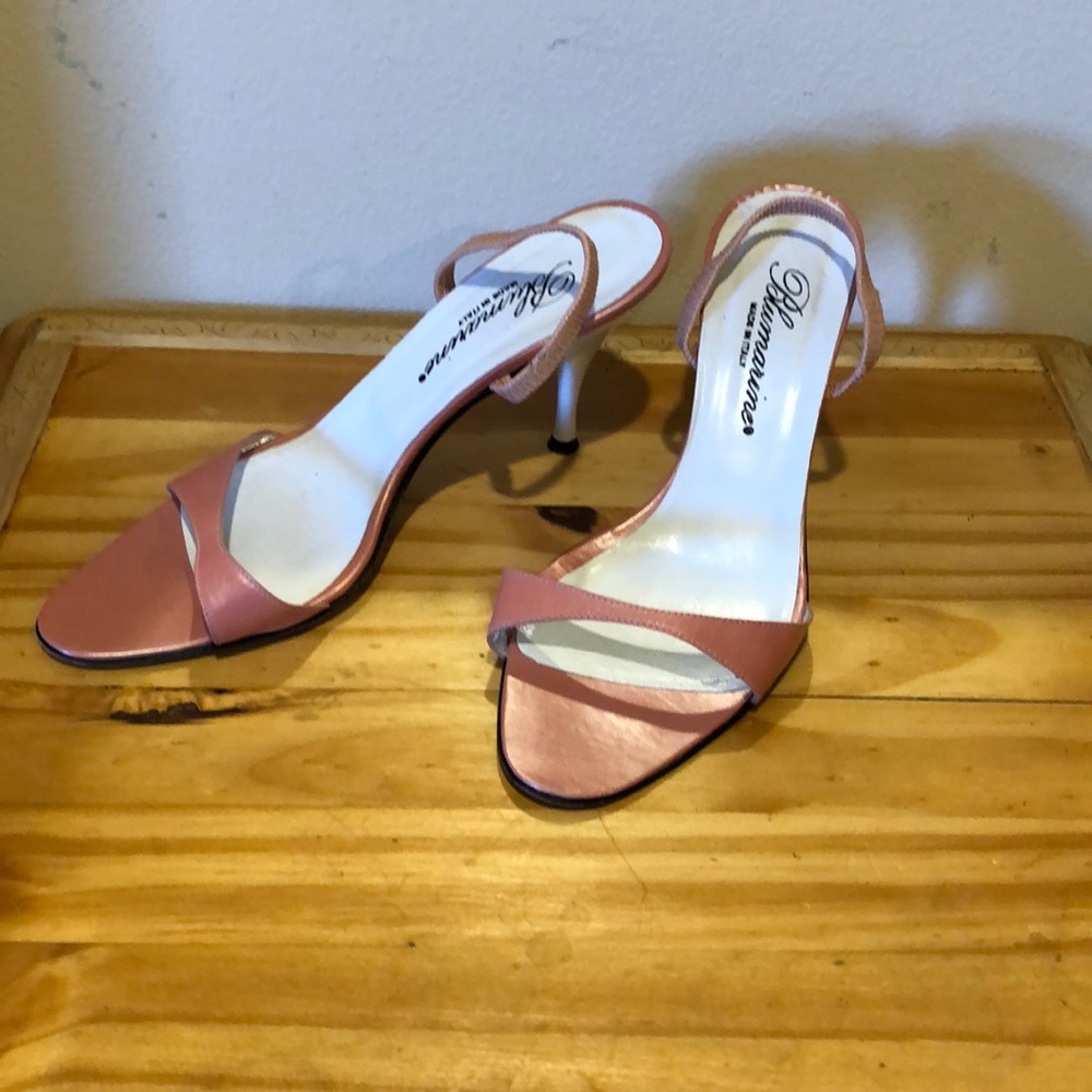 Blumarine Pink Strappy Heeled Sandals